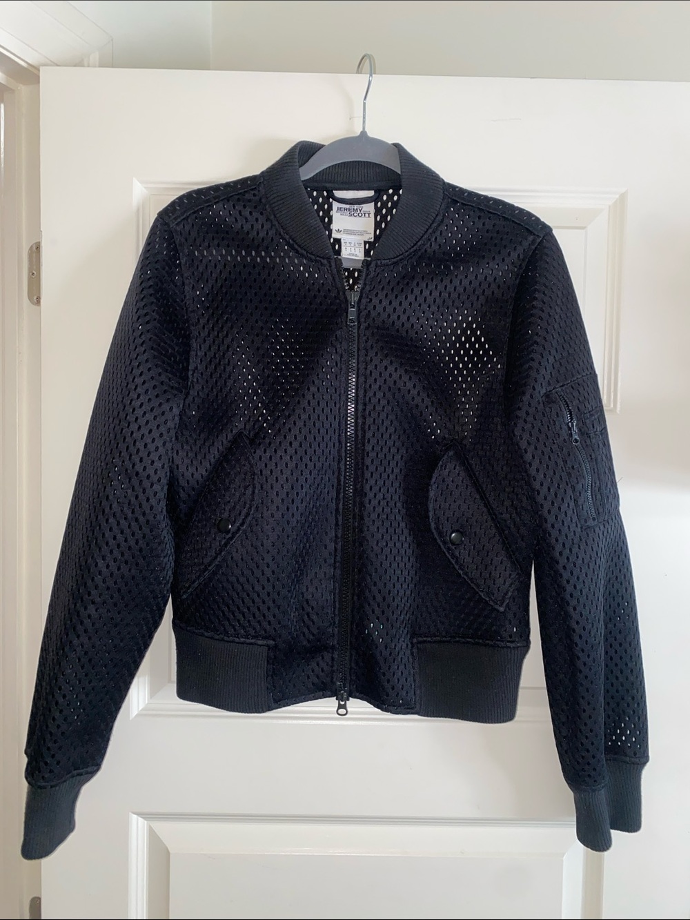 adidas x Jeremy Scott 2015 women’s Black Mesh Bomber Jacket
